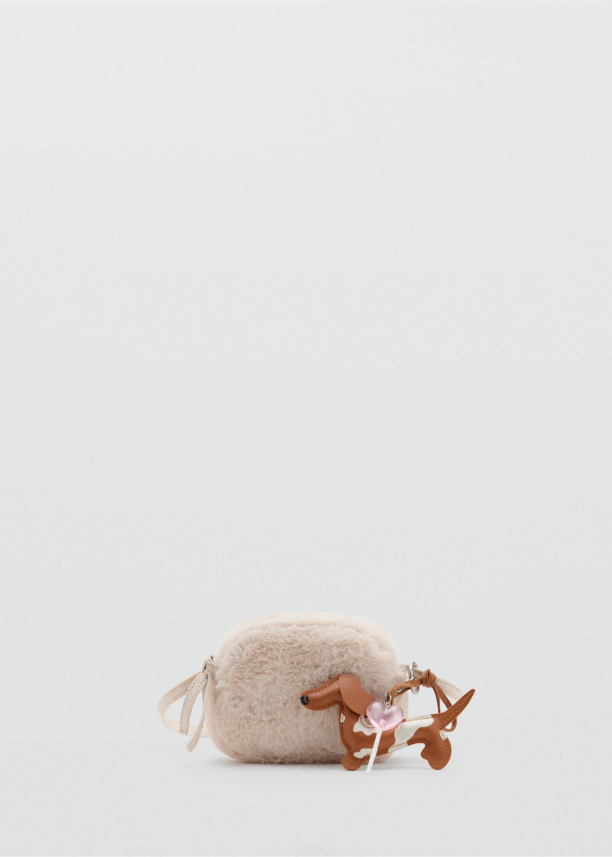 Mini fur-effect bag - Article without model, Sand. Ref: 37026747-00.