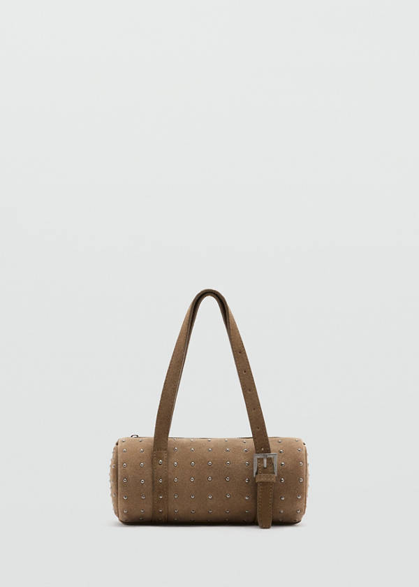 Leather bowling bag — Sand