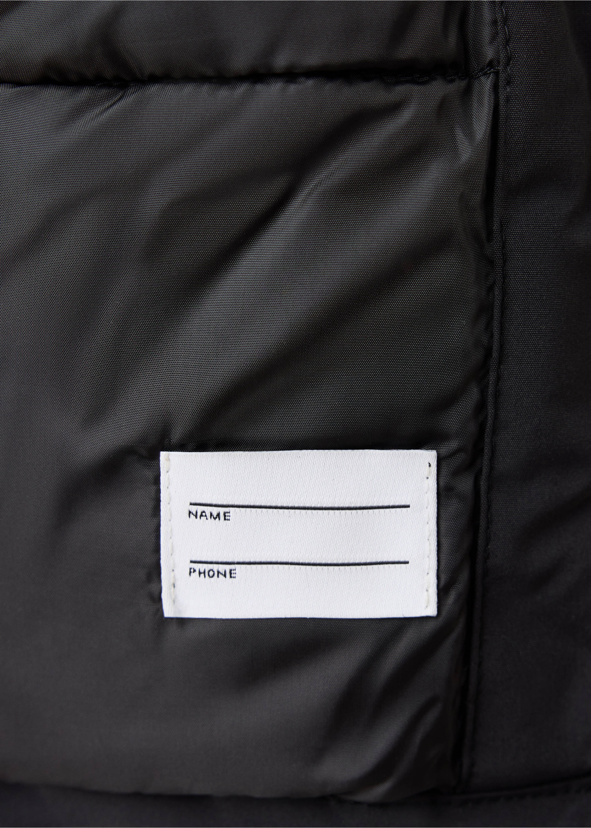 Anorak matelassé capuche imitation fourrure - Détail de l'article 0, Noir. Ref: 37027114-00.