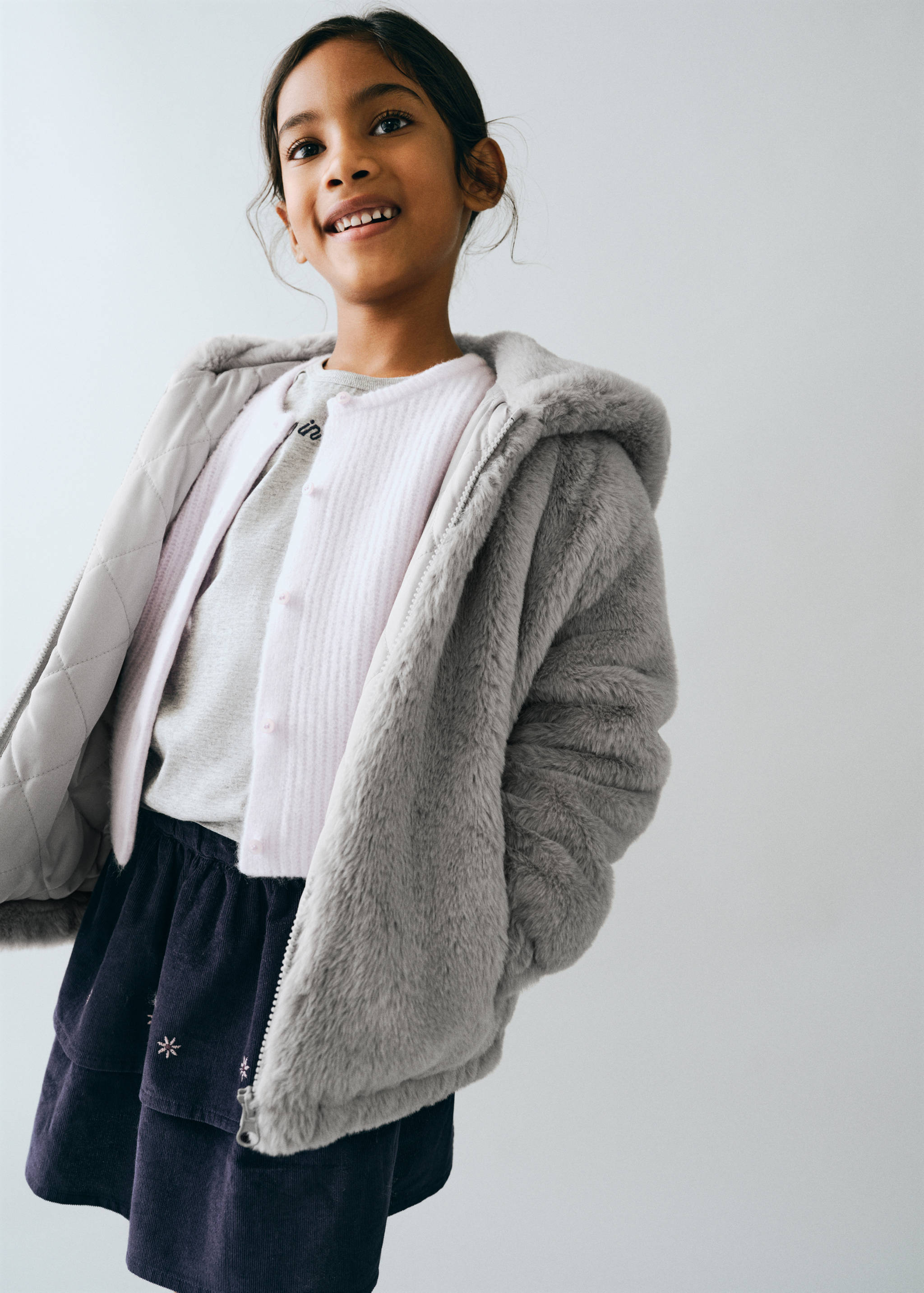 Faux-fur coat - General plane