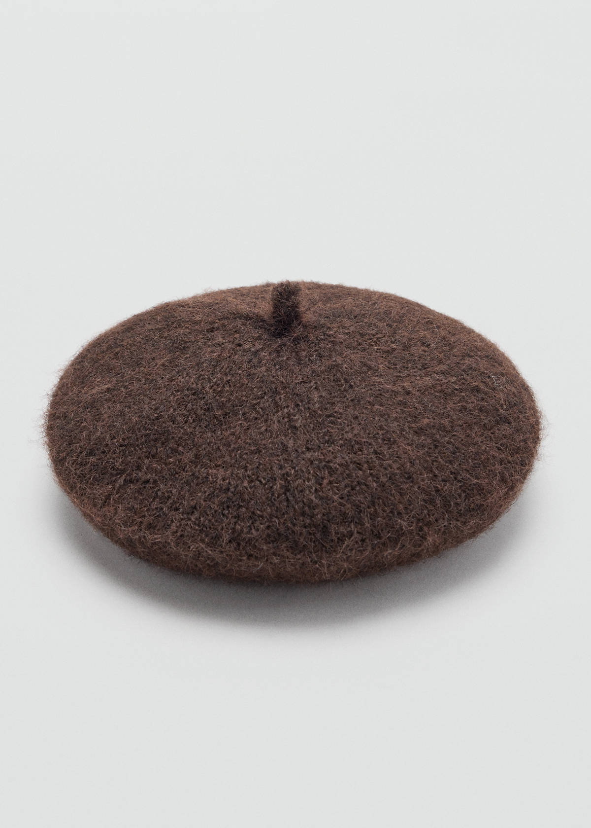 Wool-blend beret — Chocolate