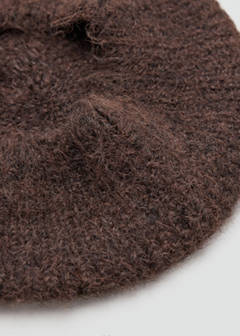 Wool-blend beret — Chocolate 3