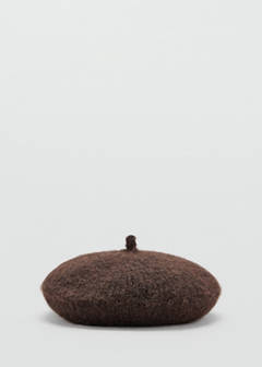 Wool-blend beret — Chocolate 1