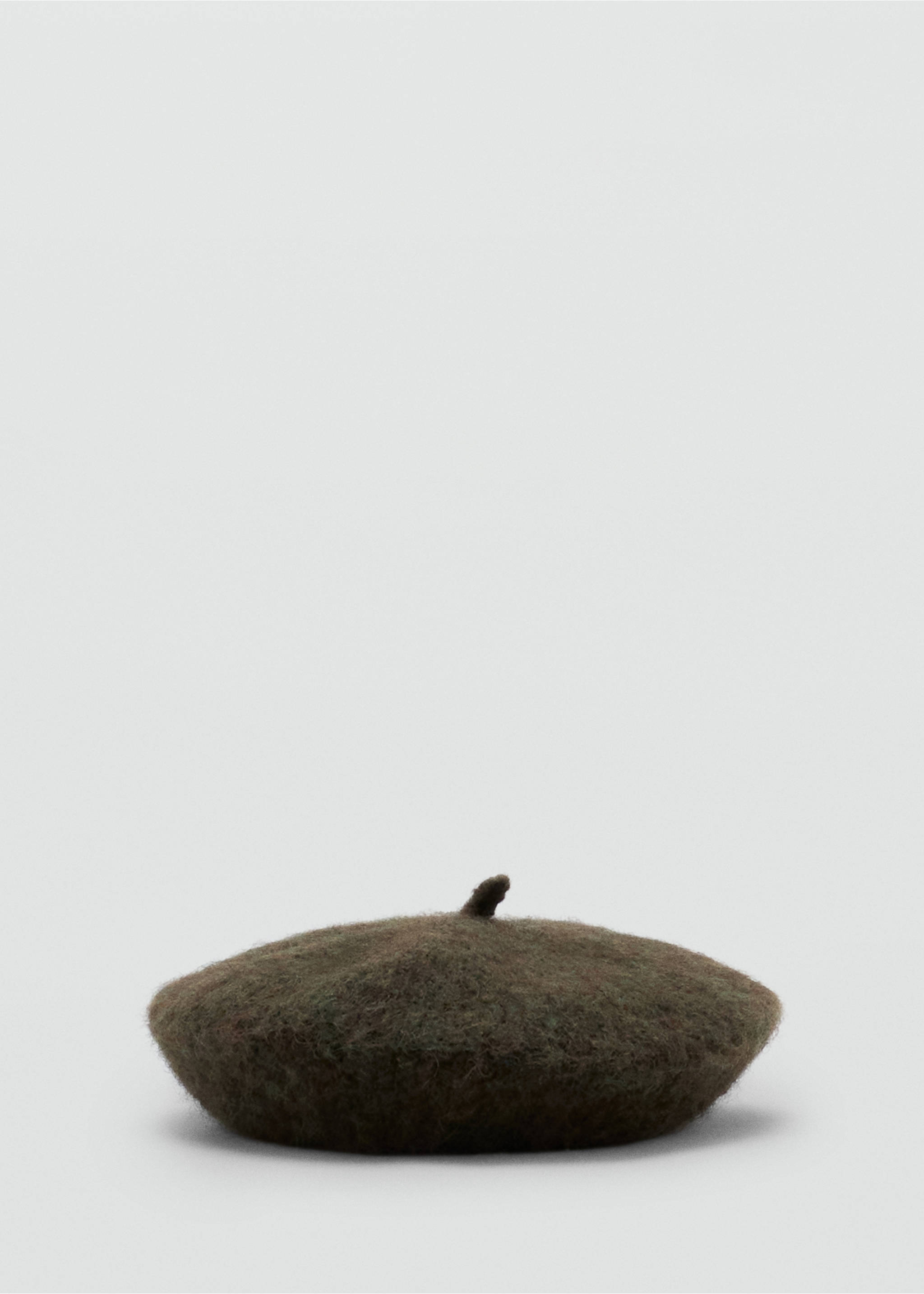 Baret van een wolblend - Artikel zonder model, Kaki. Ref: 37027121-00.