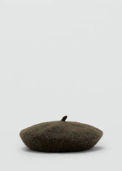Wool-blend beret — Khaki 1