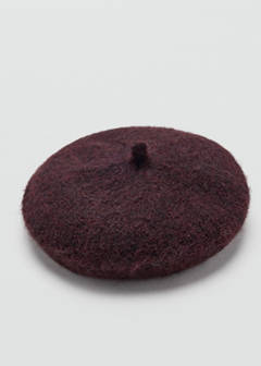 Wool-blend beret — Burgundy 2
