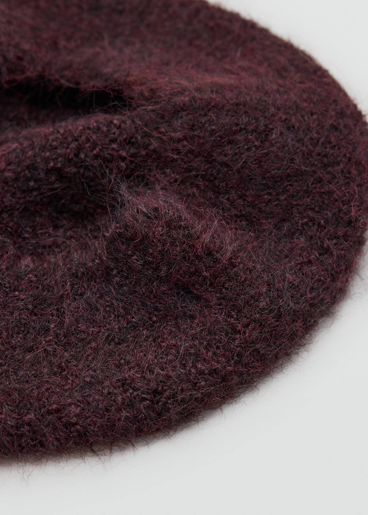Wool-blend beret — Burgundy