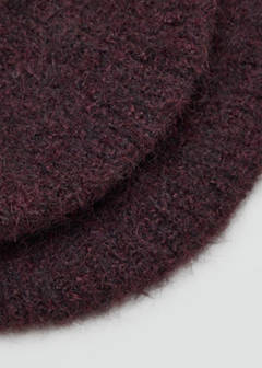 Wool-blend beret — Burgundy 4