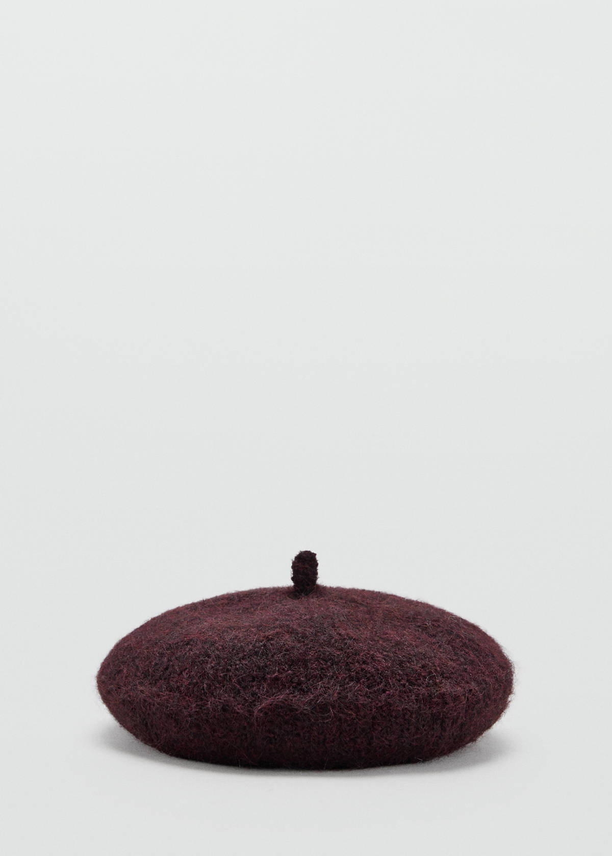 Wool-blend beret — Burgundy