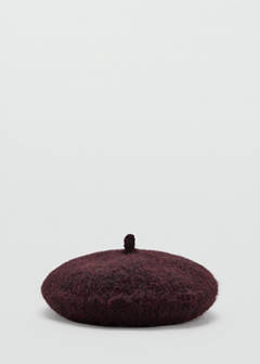 Wool-blend beret — Burgundy 1