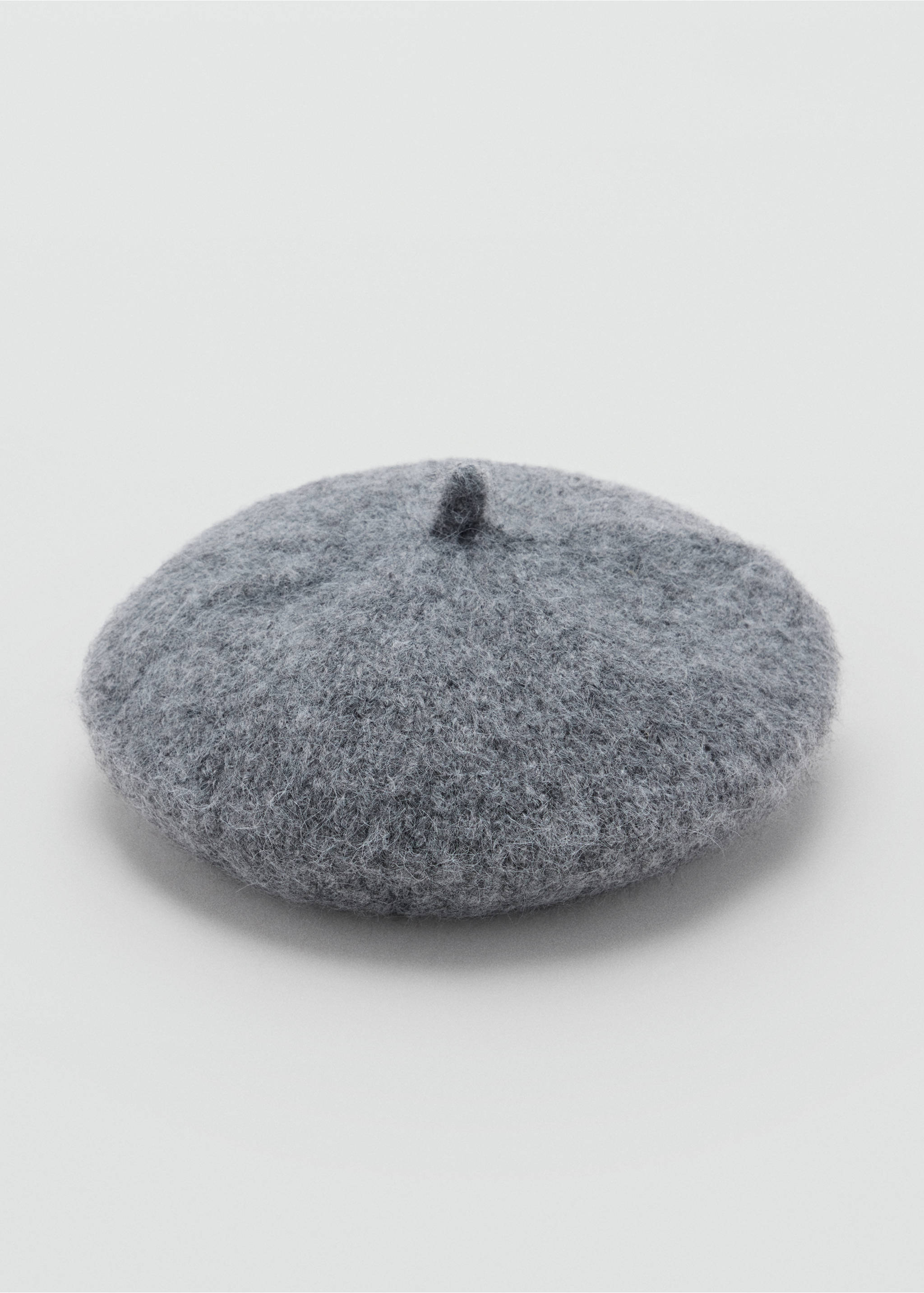 Baret van een wolblend - Middenvlak, Mediumgrijs. Ref: 37027121-00.