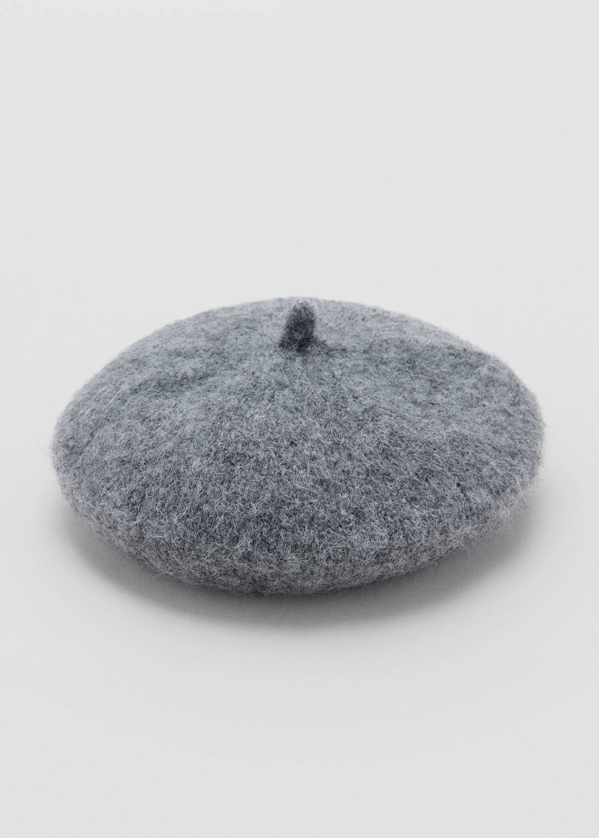 Wool-blend beret — Medium Heather Grey