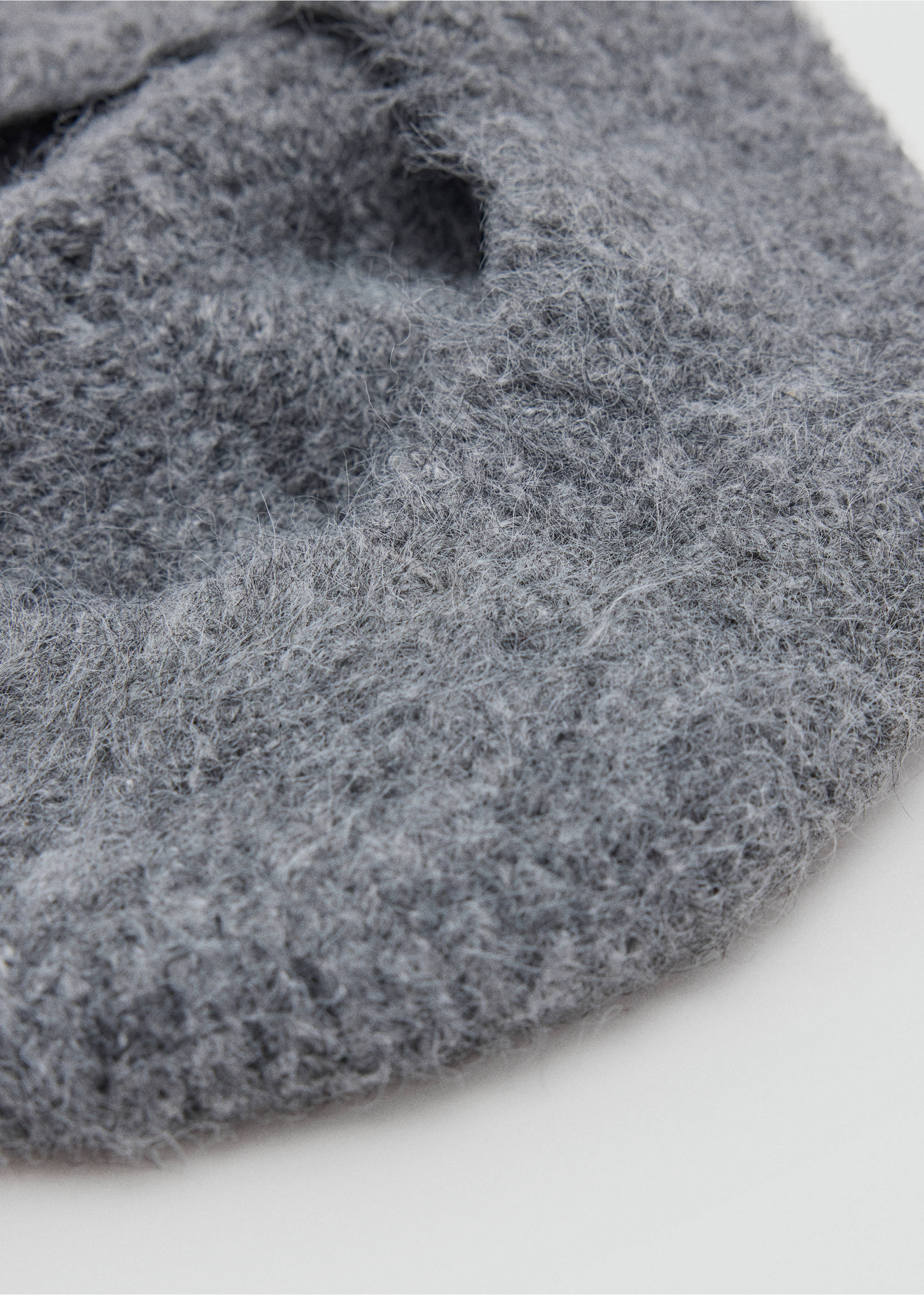 Baret van een wolblend - Detail van het artikel 1, Mediumgrijs. Ref: 37027121-00.