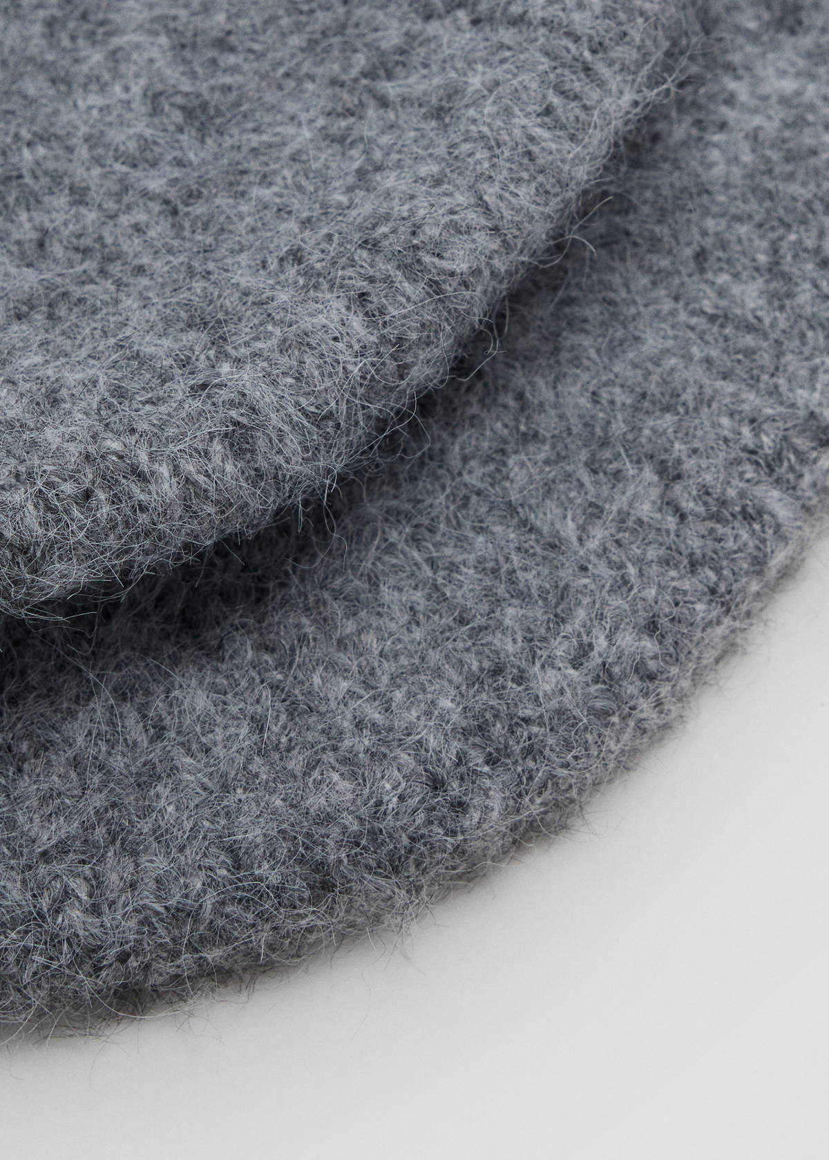 Wool-blend beret — Medium Heather Grey