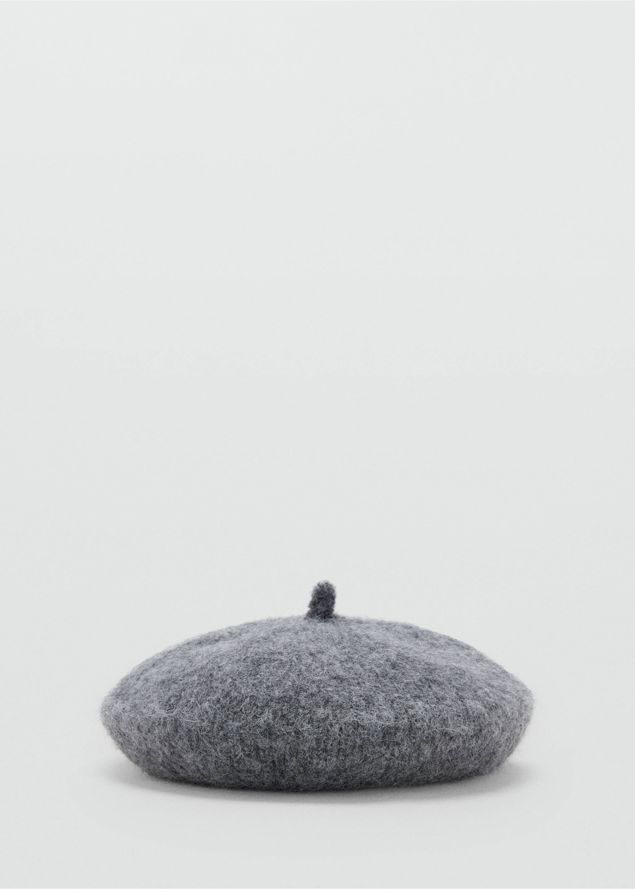 Baret van een wolblend - Artikel zonder model, Mediumgrijs. Ref: 37027121-00.