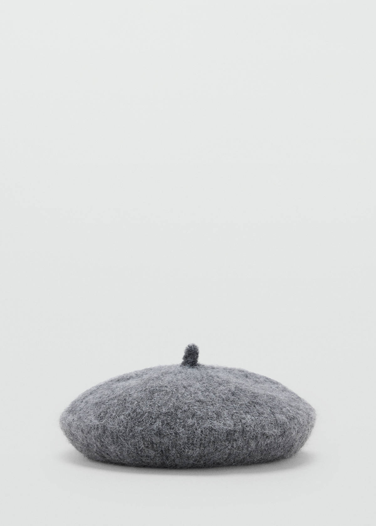 Wool-blend beret — Medium Heather Grey