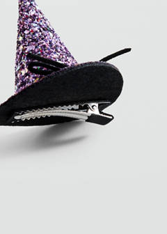 Halloween Halloween hat hair clip — Lilac 3