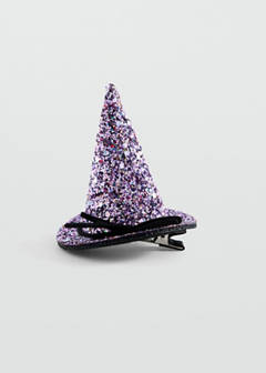 Halloween Halloween hat hair clip — Lilac 1