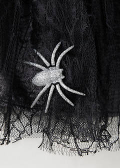 Halloween spider tulle skirt — Black 4