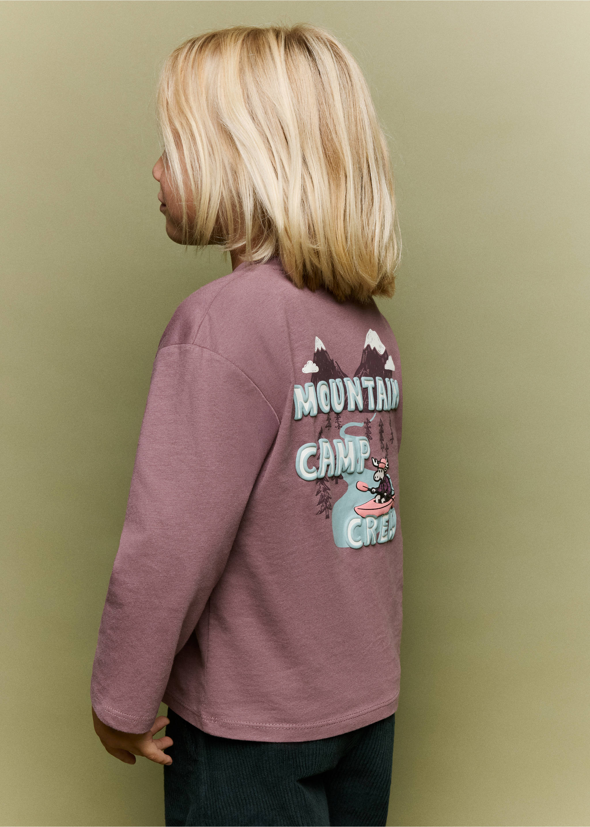 100% cotton printed t-shirt - Details of the article 1, Light/Pastel Purple. Ref: 37027132-00.