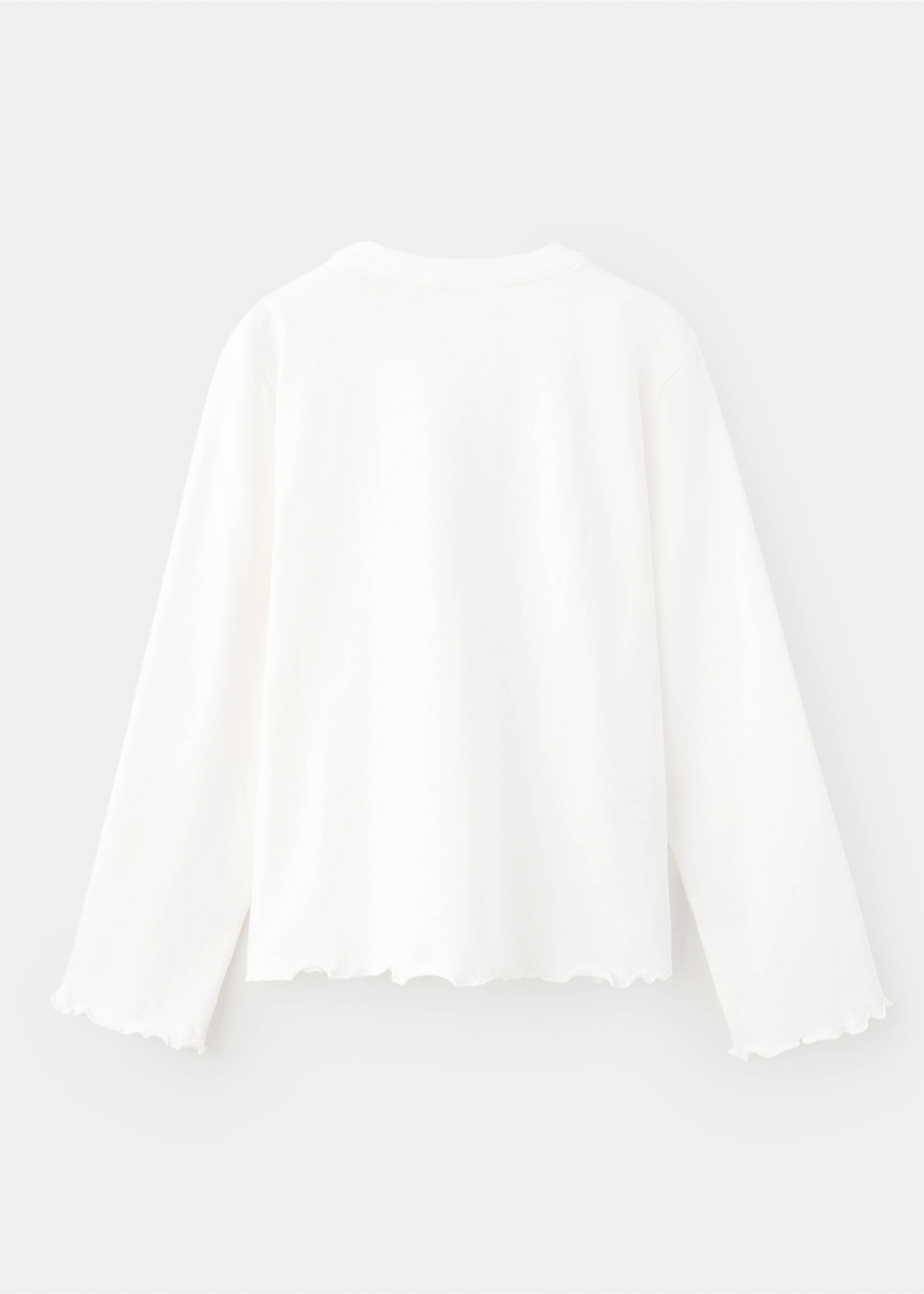 Cotton T-shirt with print detail - Reverse of the article, Off White. Ref: 37027134-00.