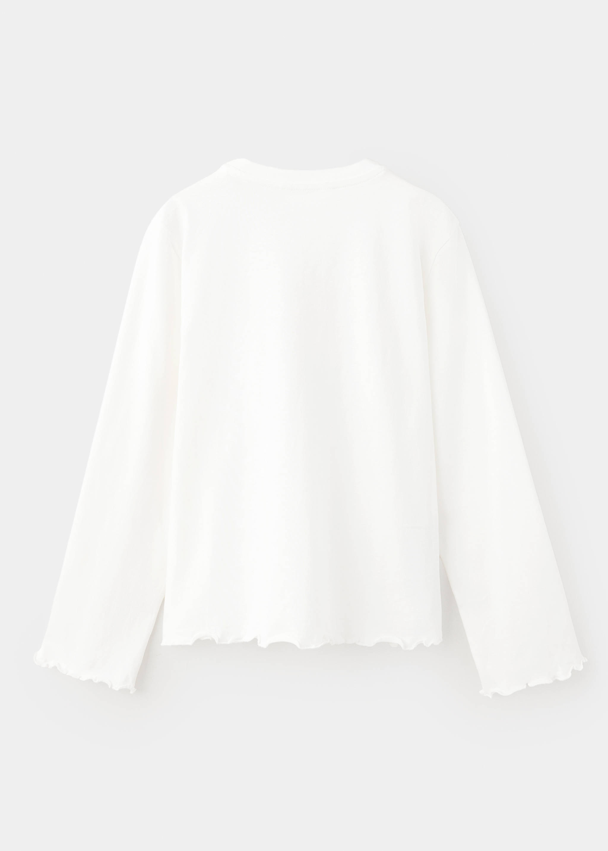 Cotton T-shirt with print detail - Reverse of the article