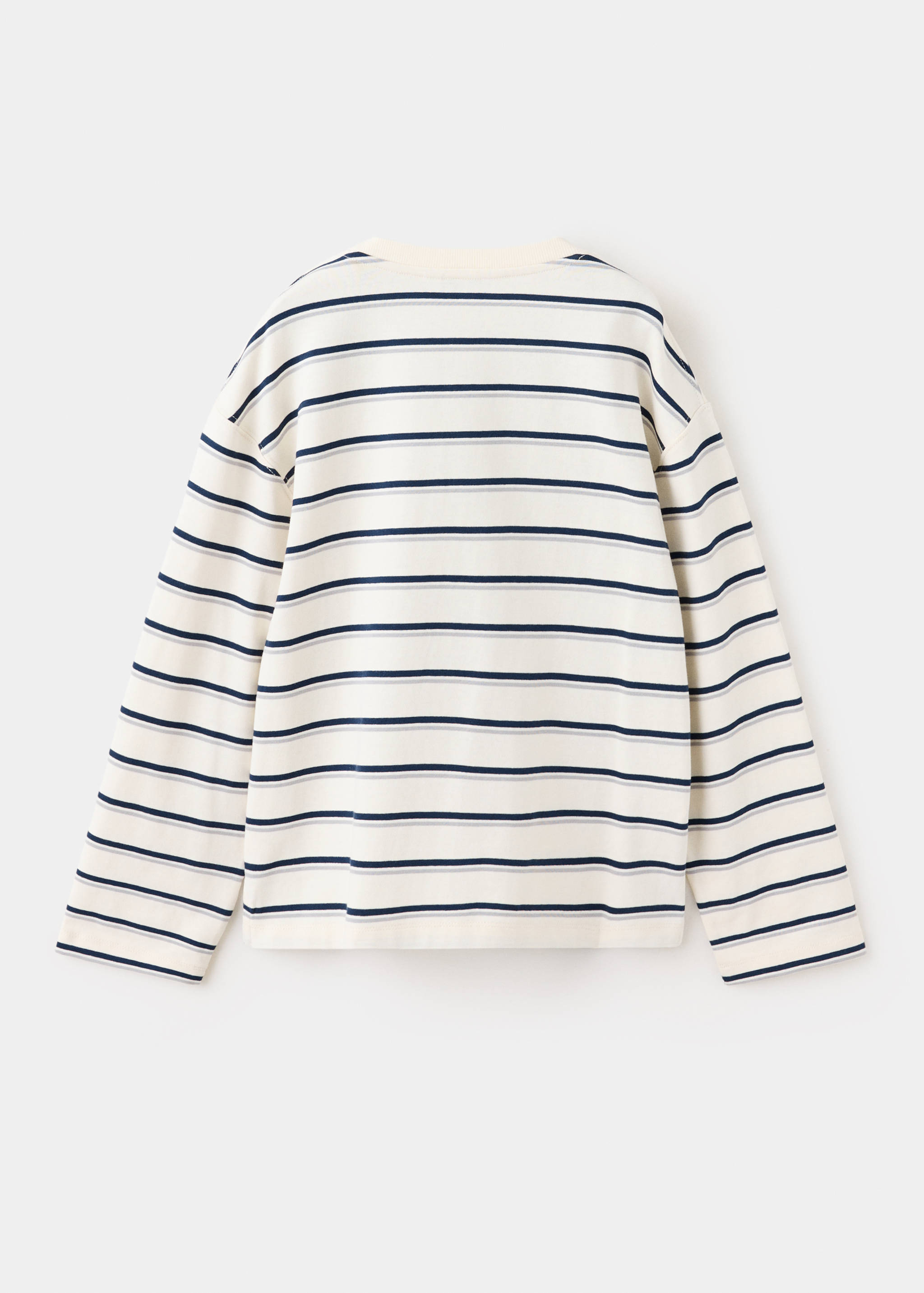 Oversized striped T-shirt - Reverse of the article