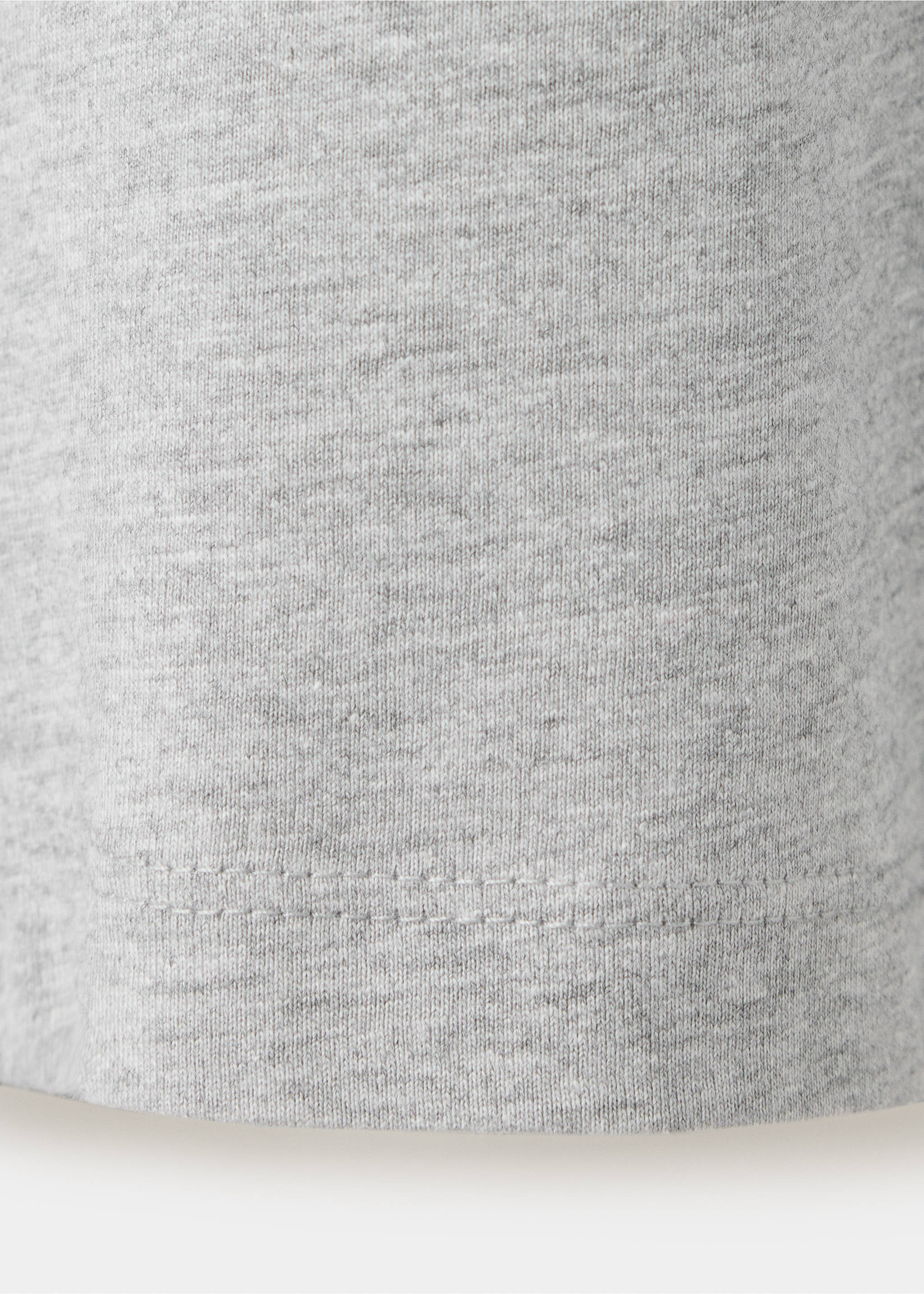 100% cotton bi-colour T-shirt - Details of the article 0, Charcoal. Ref: 37027137-00.