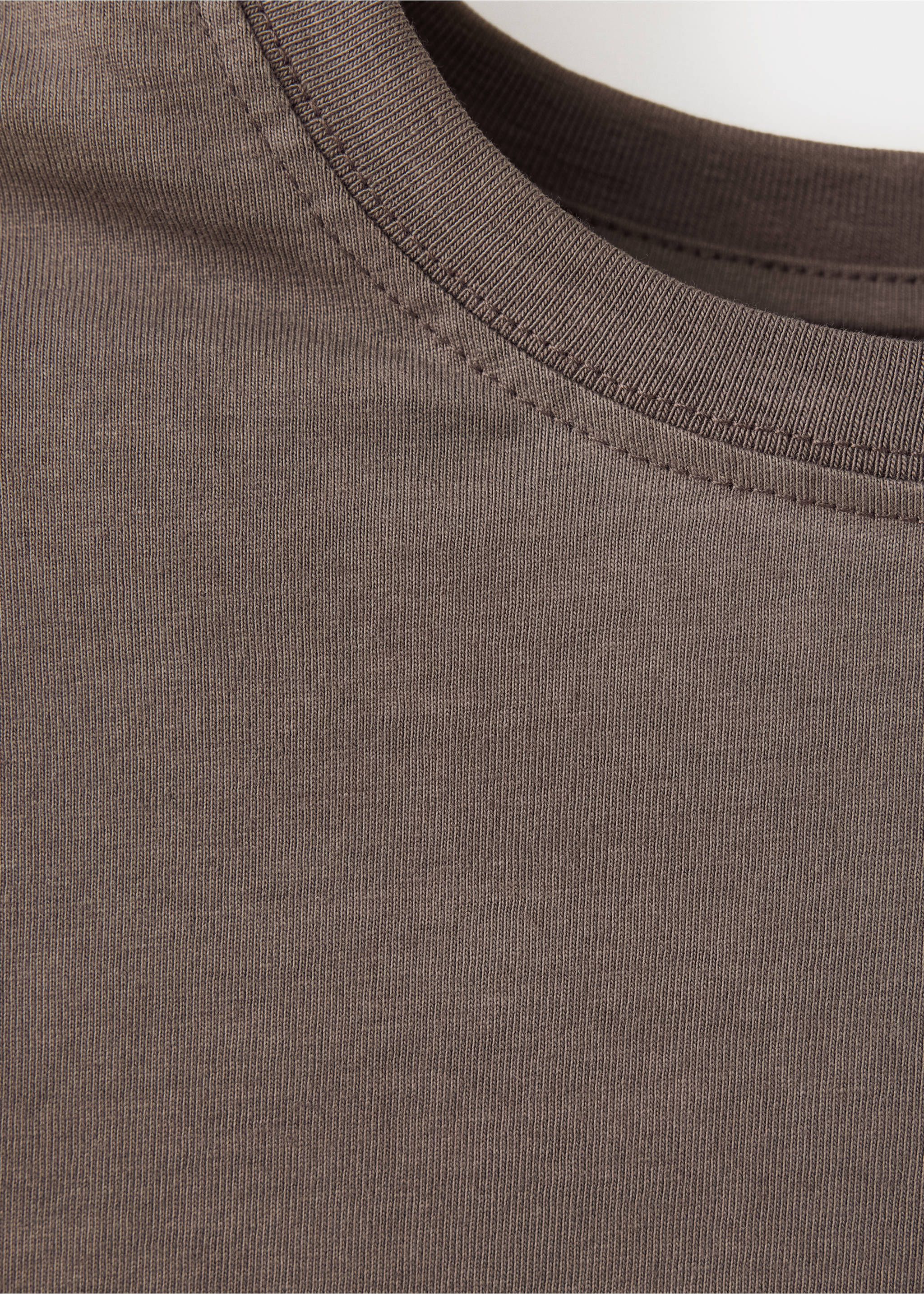 Camiseta algodón manga corta - Detalle del artículo 8, Marrón. Ref: 37027138-00.