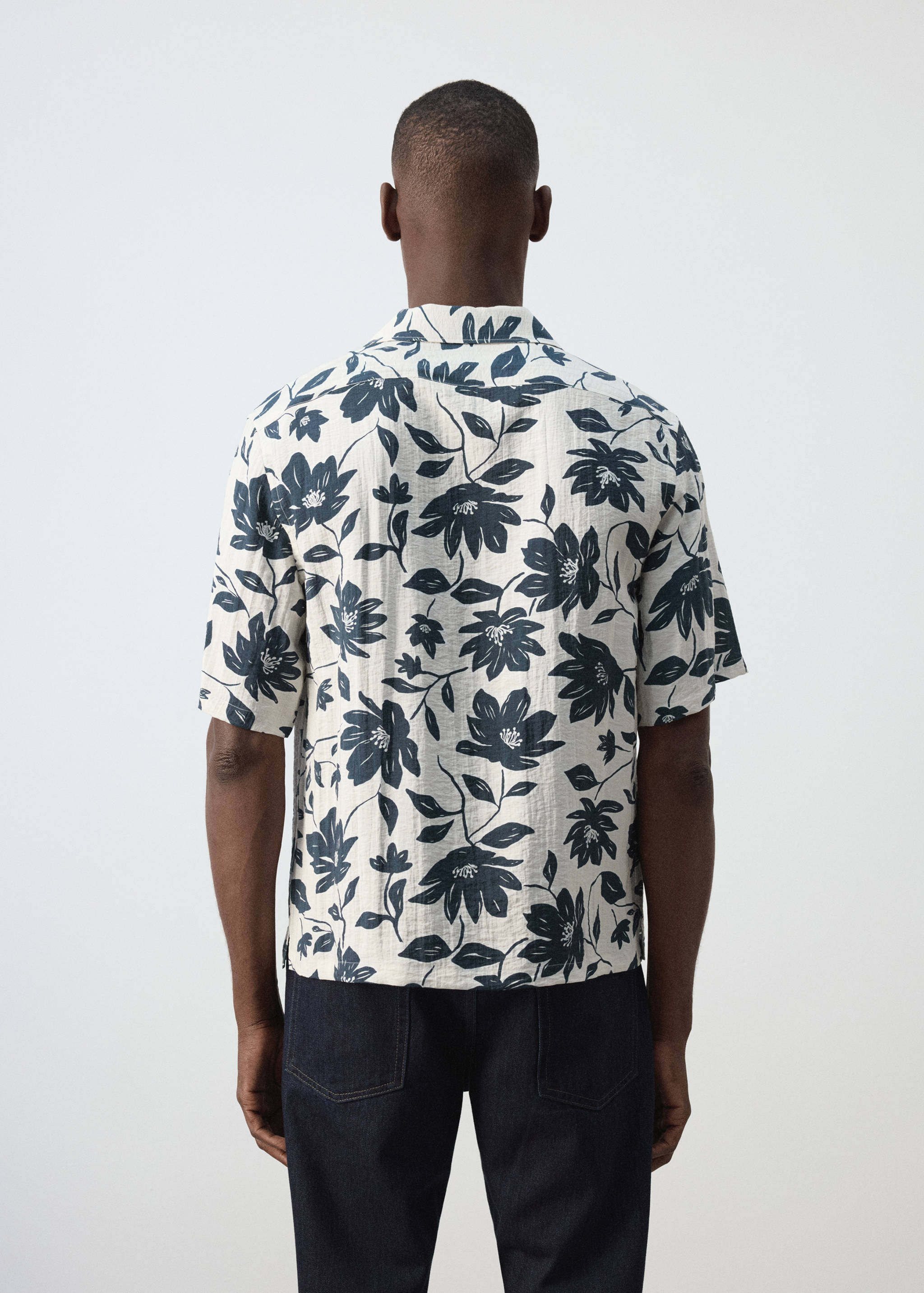 Chemise fluide imprimé fleuri - Verso de l’article