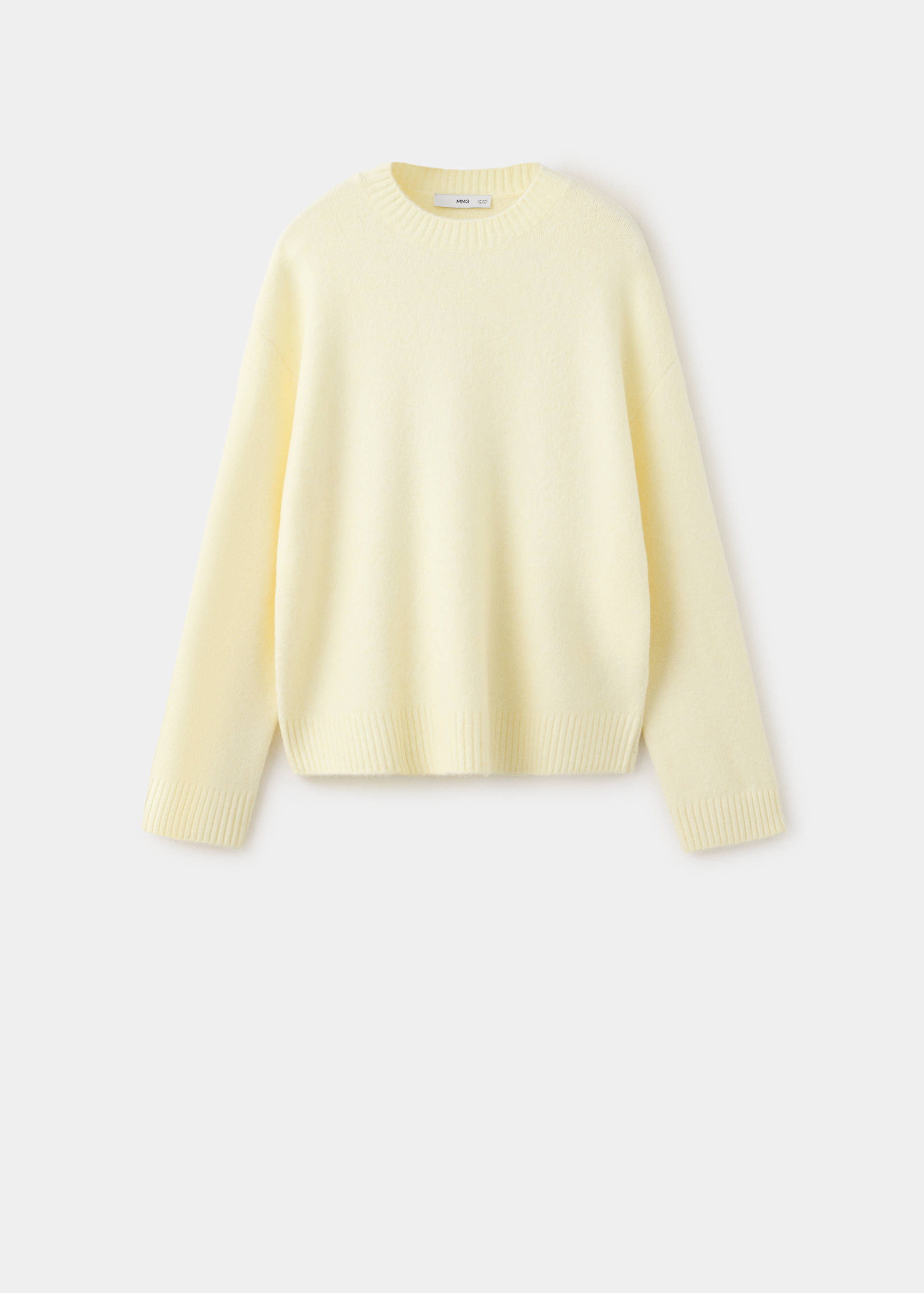 Round-neck knitted sweater - Article without model
