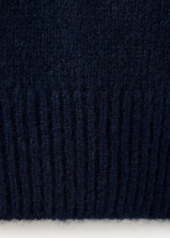 Round-neck knitted sweater — Navy 7