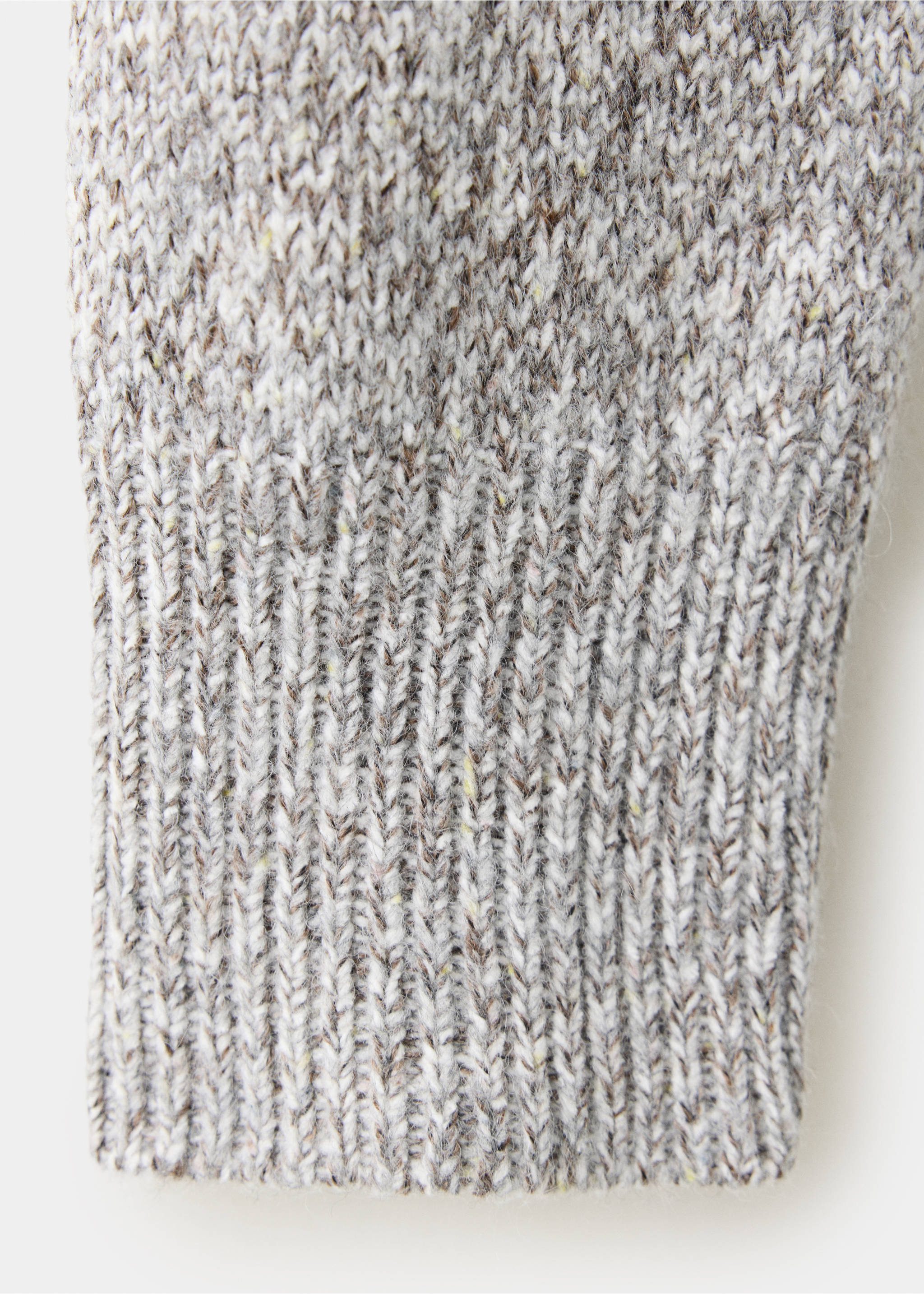Cardigan à col montant - Détail de l'article 0, Gris chiné clair. Ref: 37027791-00.