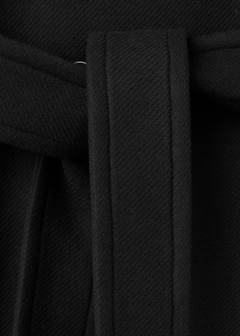 Manteco wool coat with funnel neck — Black 11