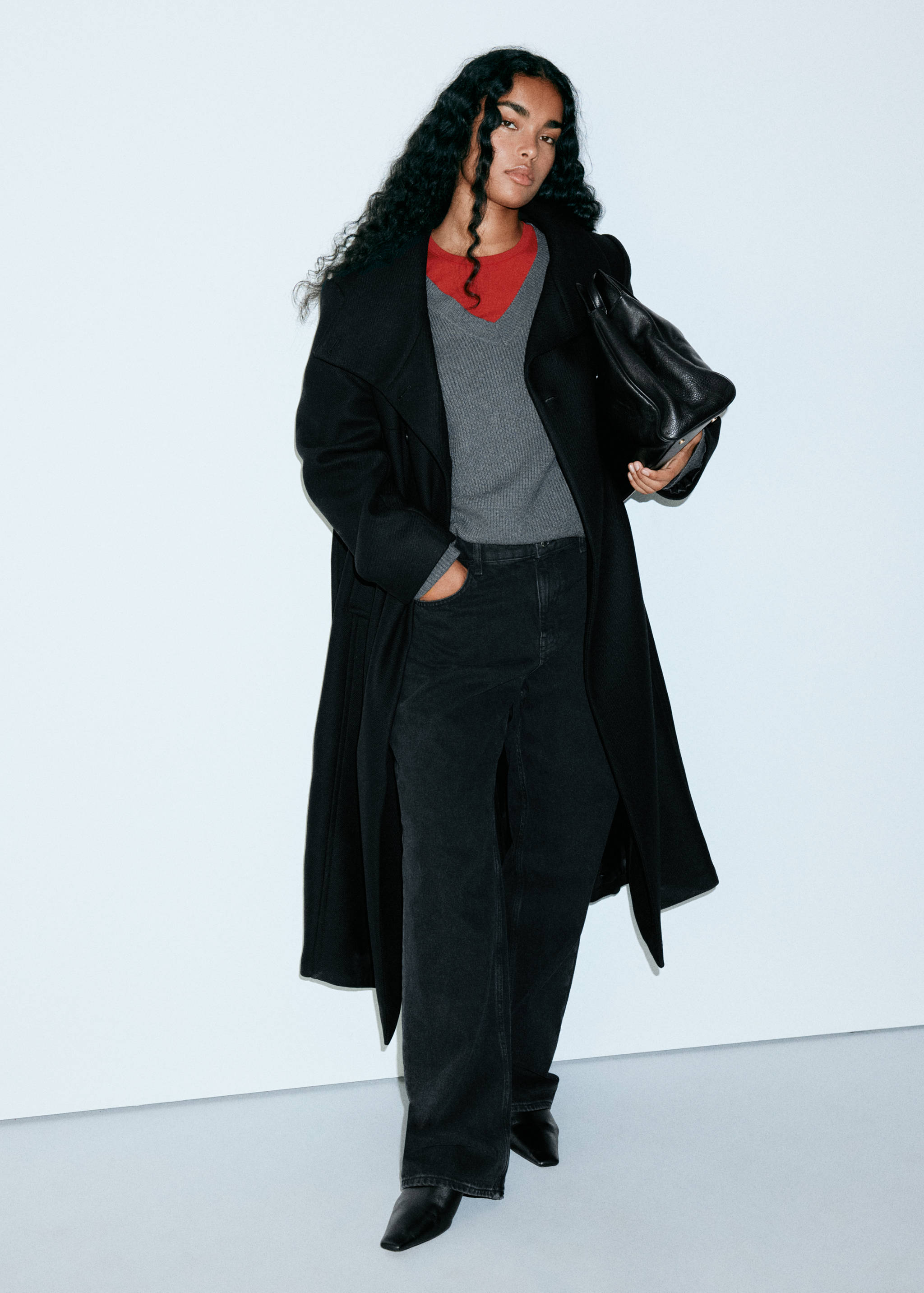 Manteco wool coat with funnel neck - Details of the article 5