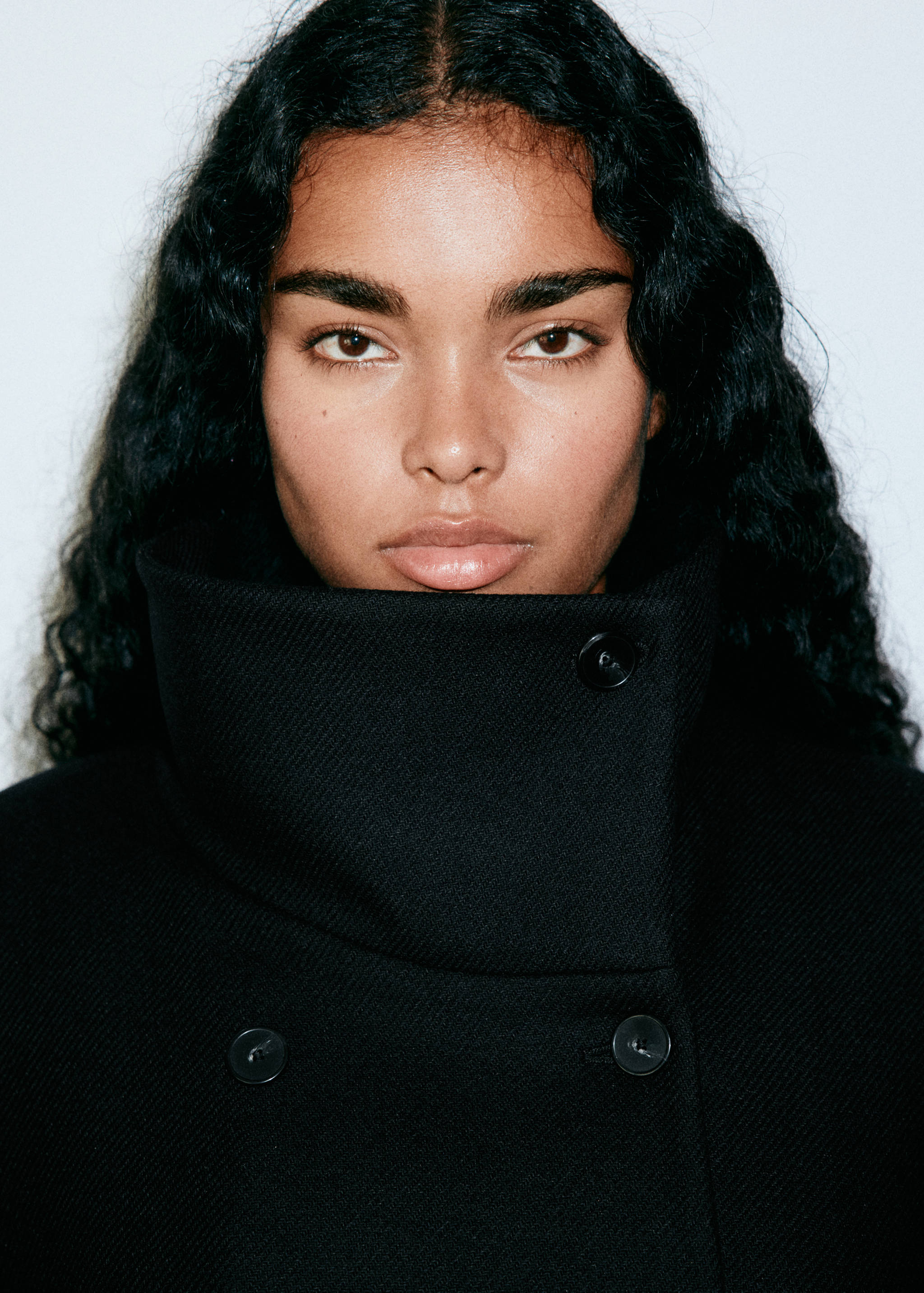 Manteco wool coat with funnel neck - Details of the article 4