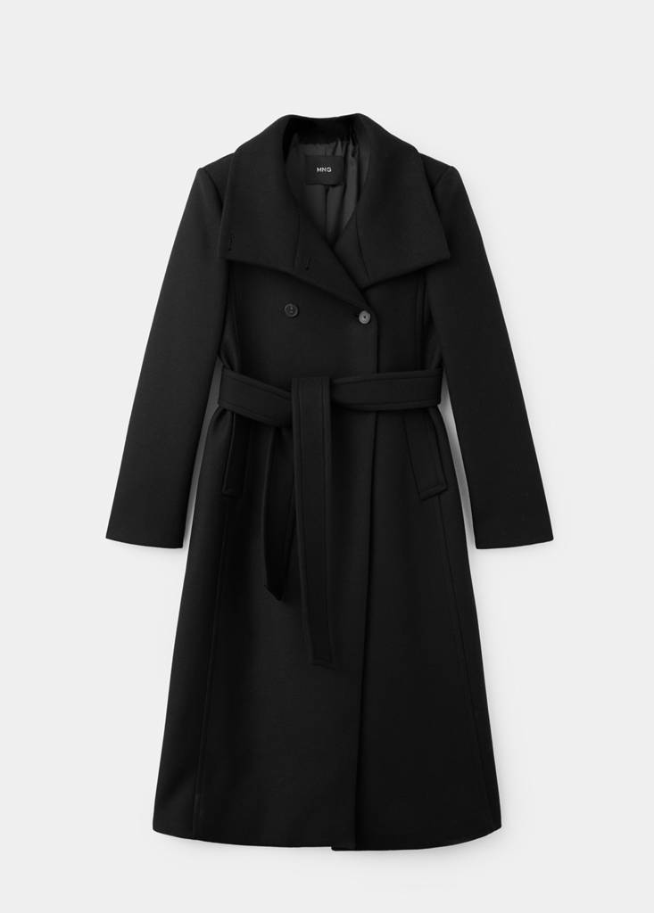Manteco wool coat with funnel neck - thumbnail 4