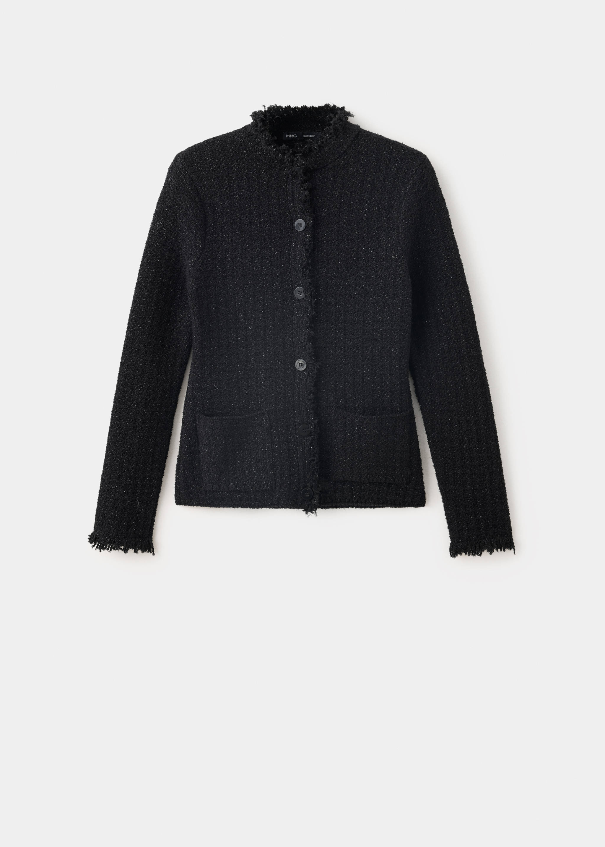 Veste en maille avec détails en lurex - Article sans modèle