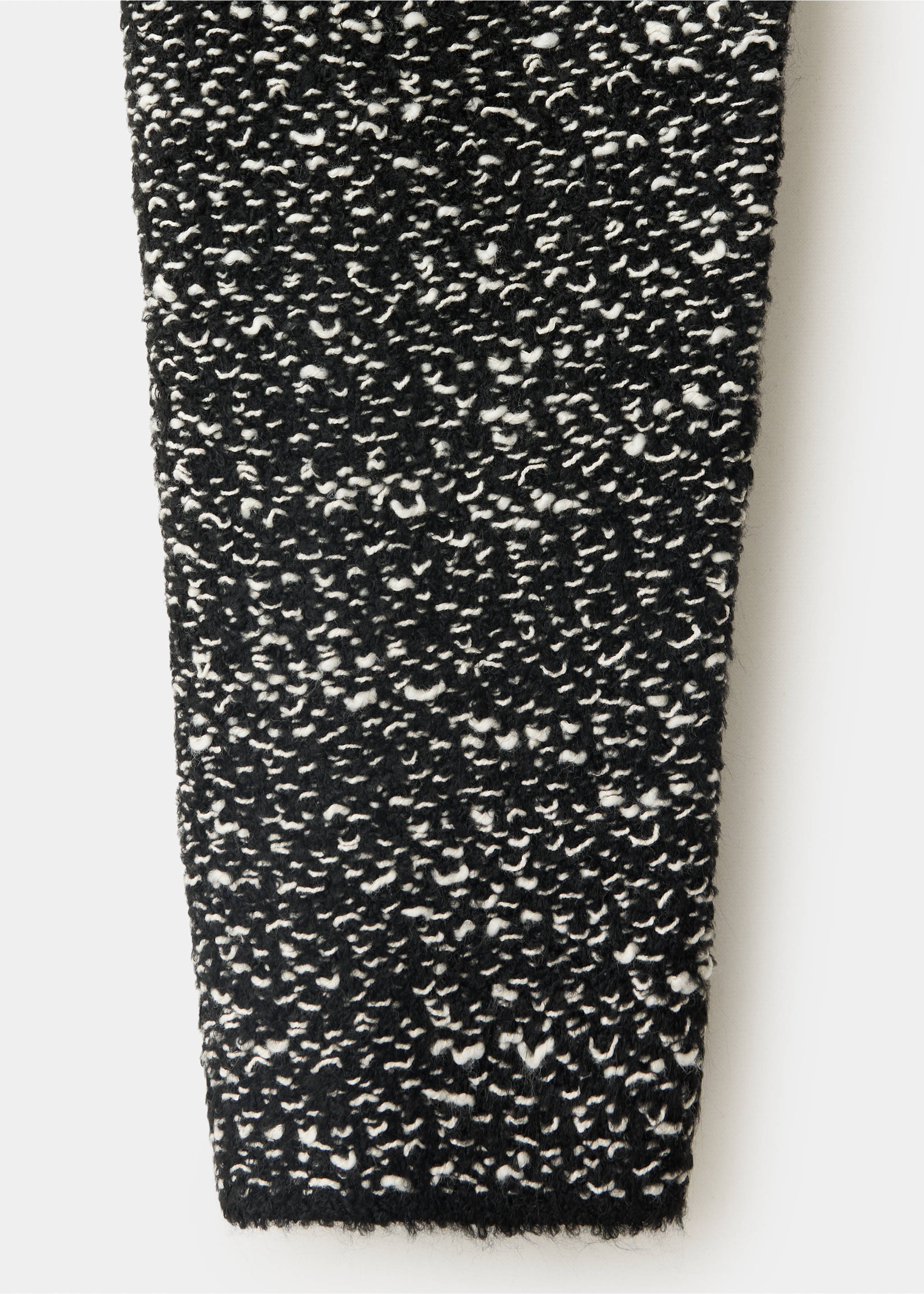 Marl peplum jacket - Details of the article 0, Black. Ref: 37027811-00.