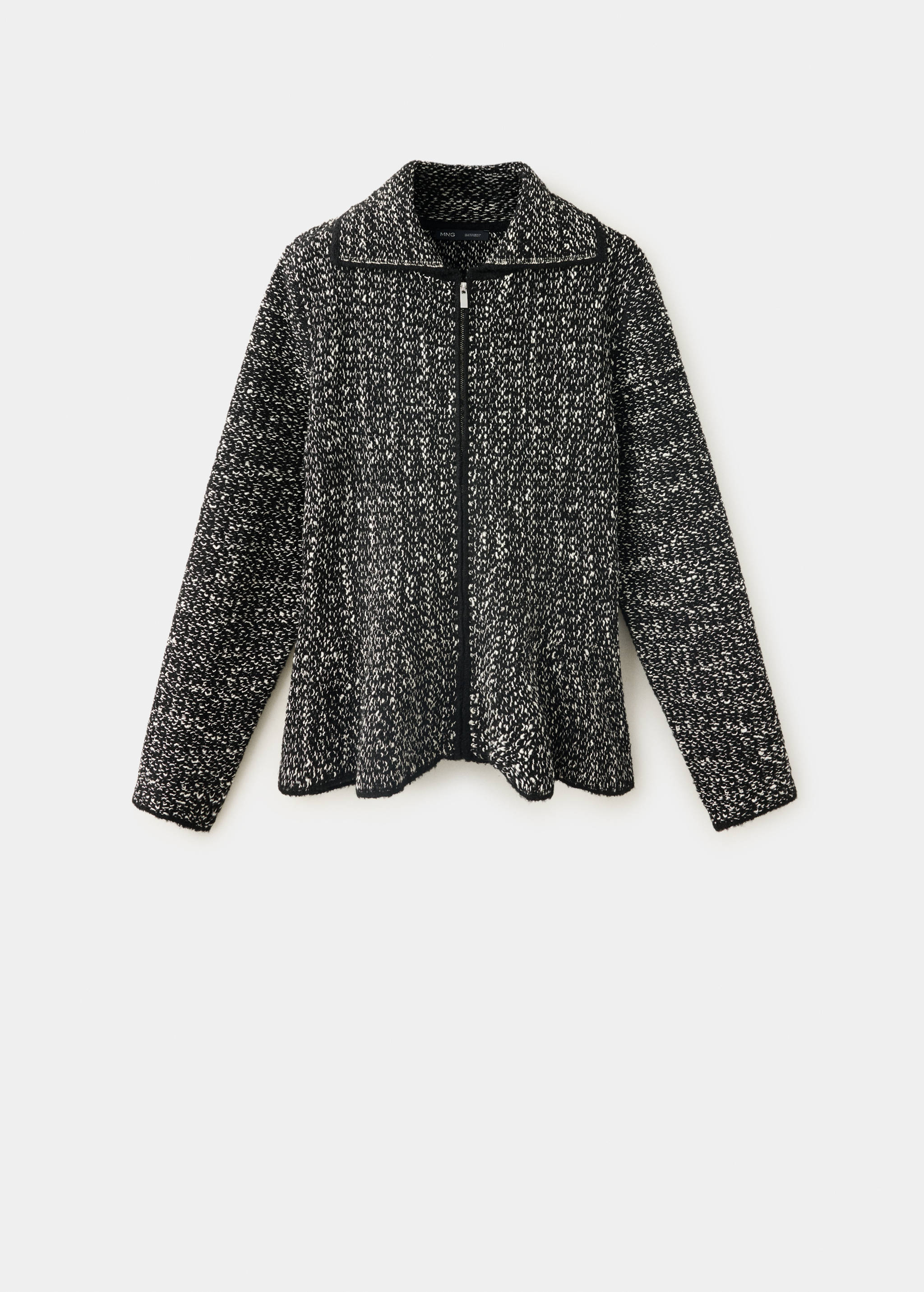 Marl peplum jacket - Article without model