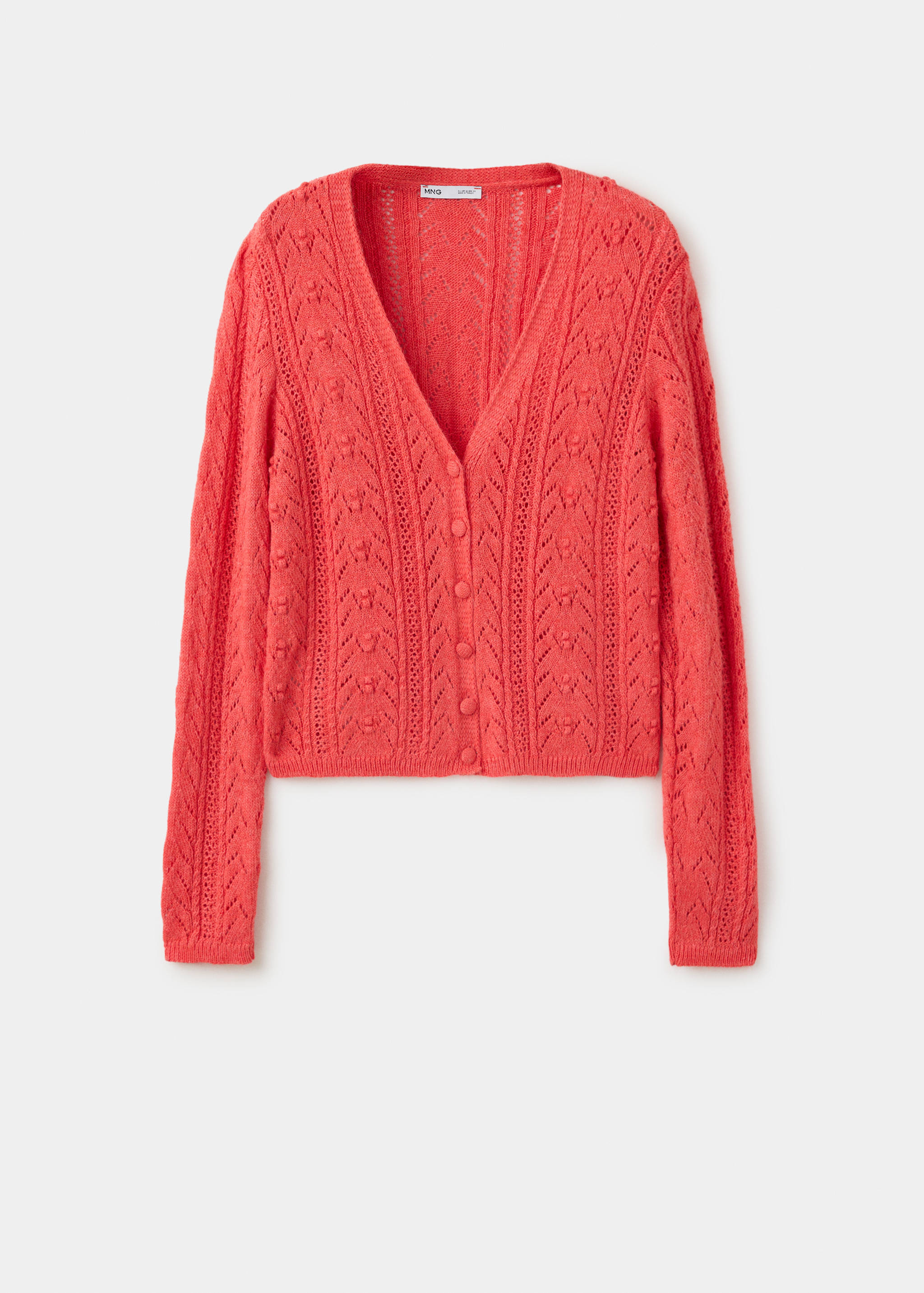 Openwork knit cardigan - Article without model