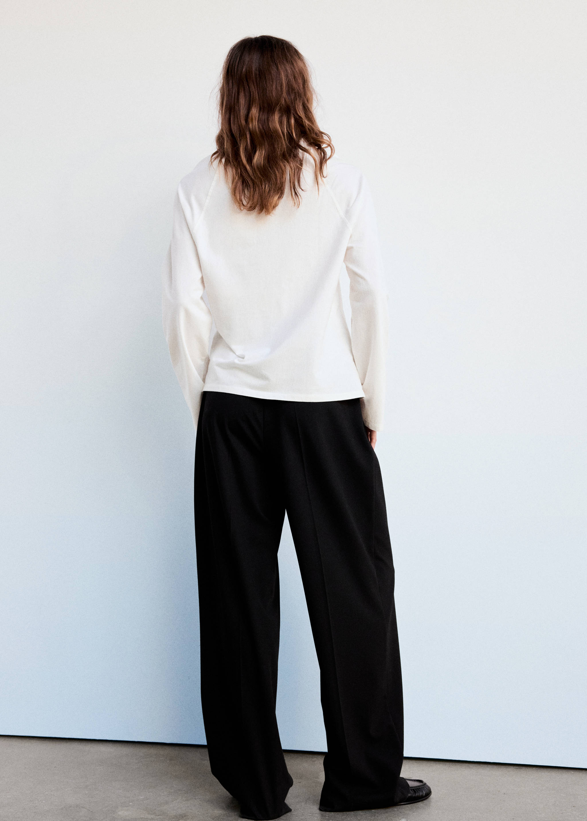 T-shirt 100 % coton manches longues - Verso de l’article
