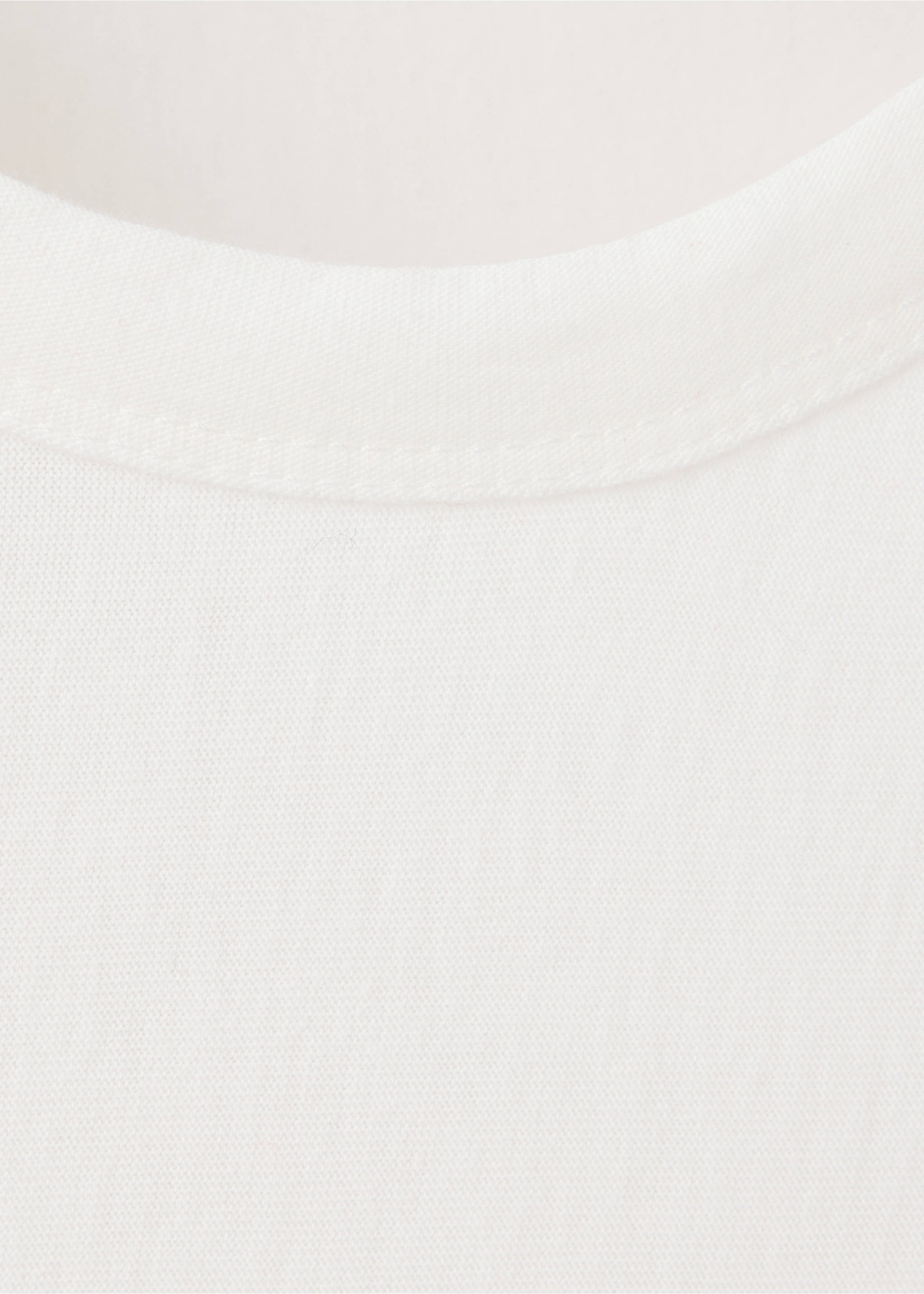 T-shirt 100 % coton manches longues - Détail de l'article 8, Blanc. Ref: 37027816-00.