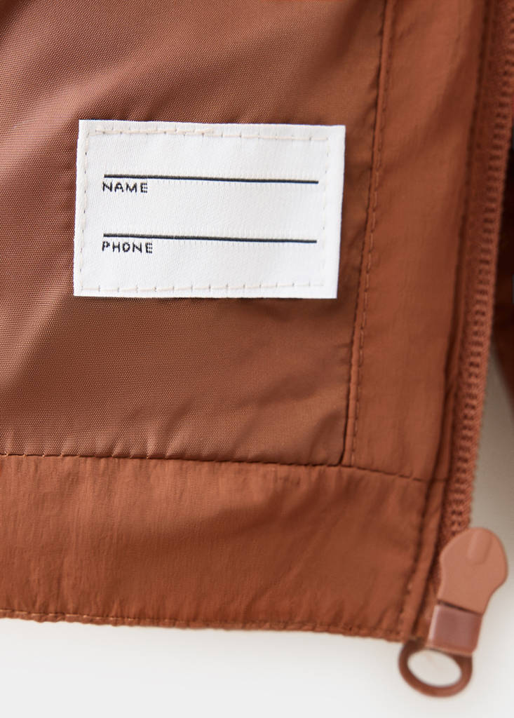 Hood puffer coat — Russet