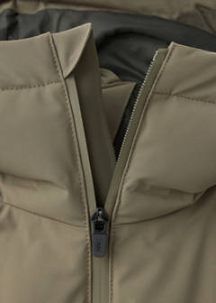 Waterproof quilted down-filled anorak — Medium Brown 10