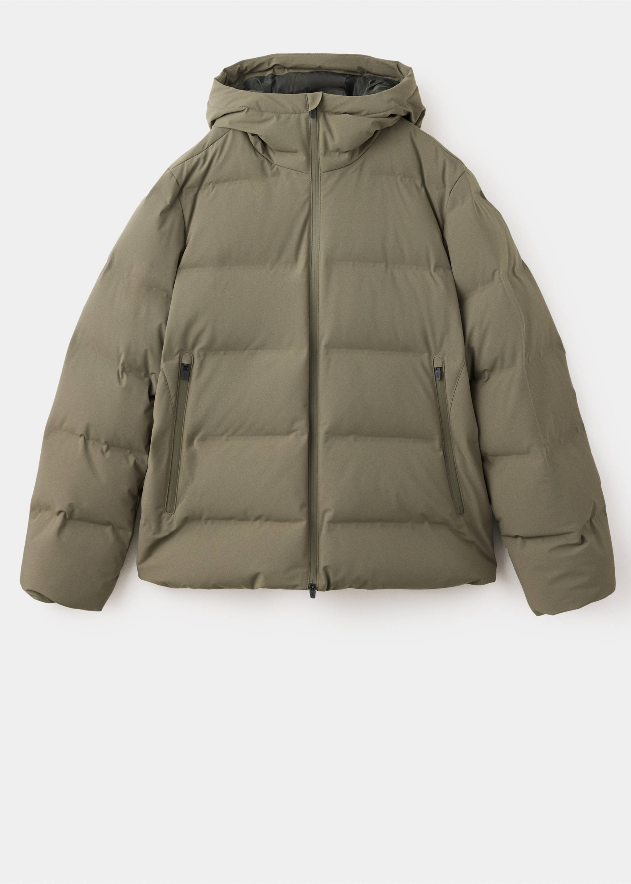 Anorak matelassé rembourré de duvet, imperméable - Article sans modèle, Marron moyen. Ref: 37027885-00.