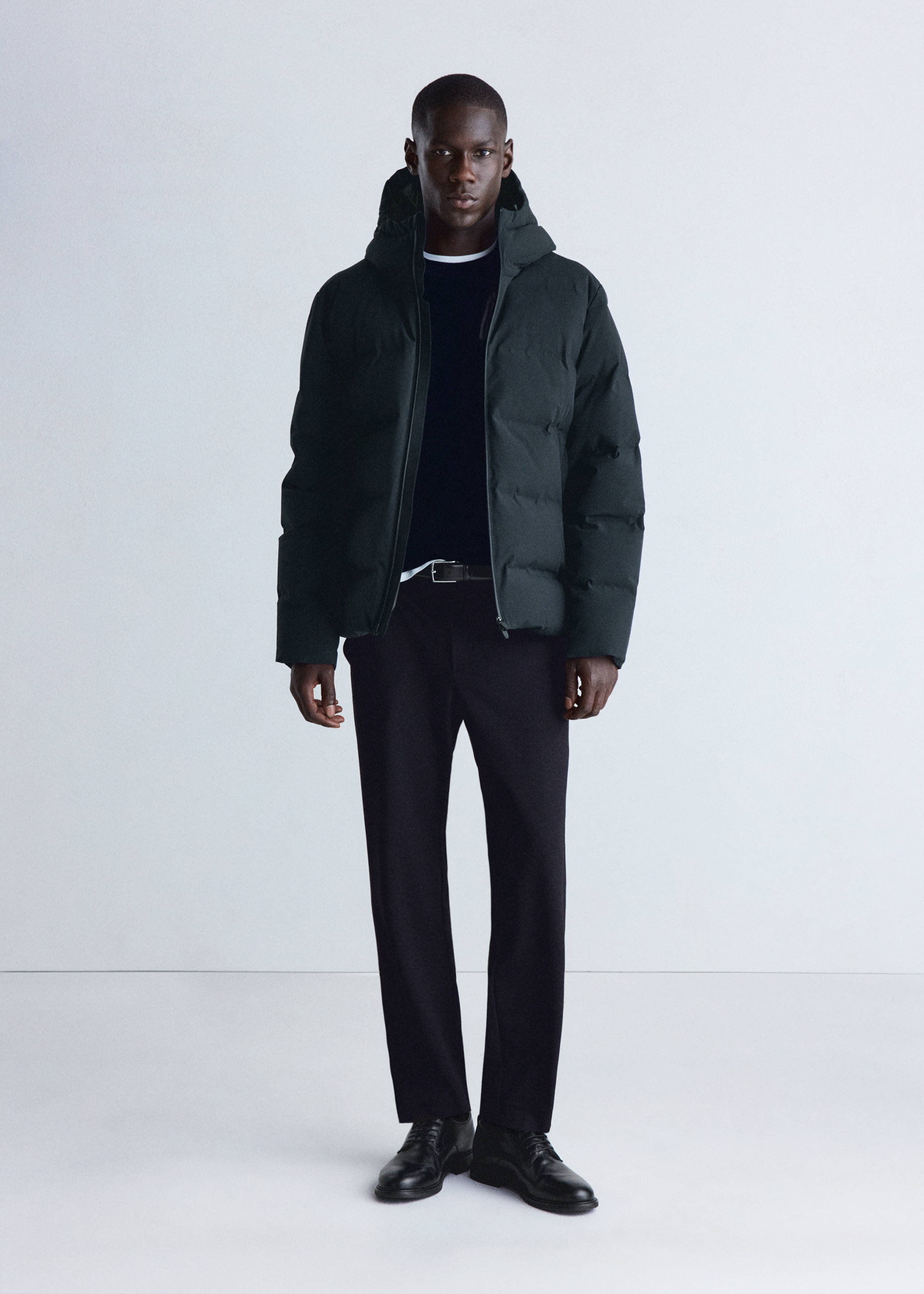 Anorak matelassé rembourré de duvet, imperméable - Plan général