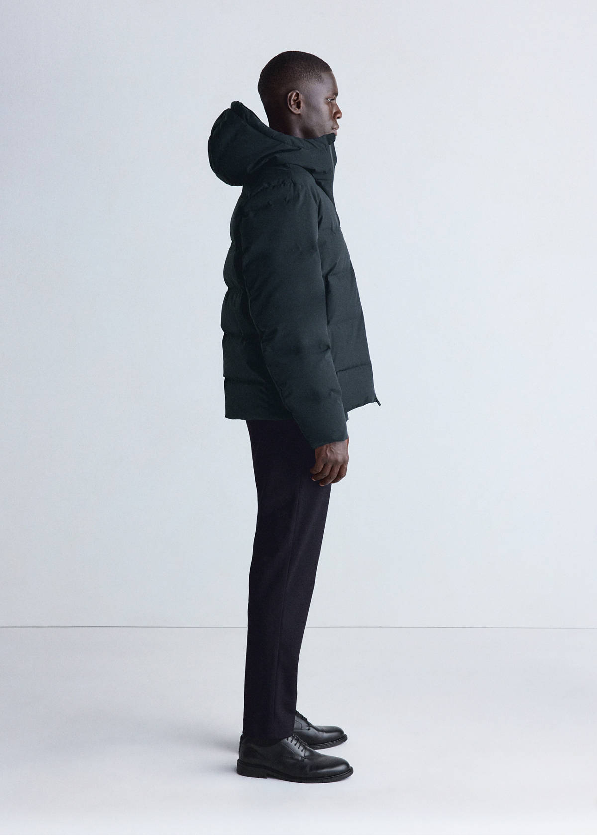 Waterproof quilted down-filled anorak — Night Blue