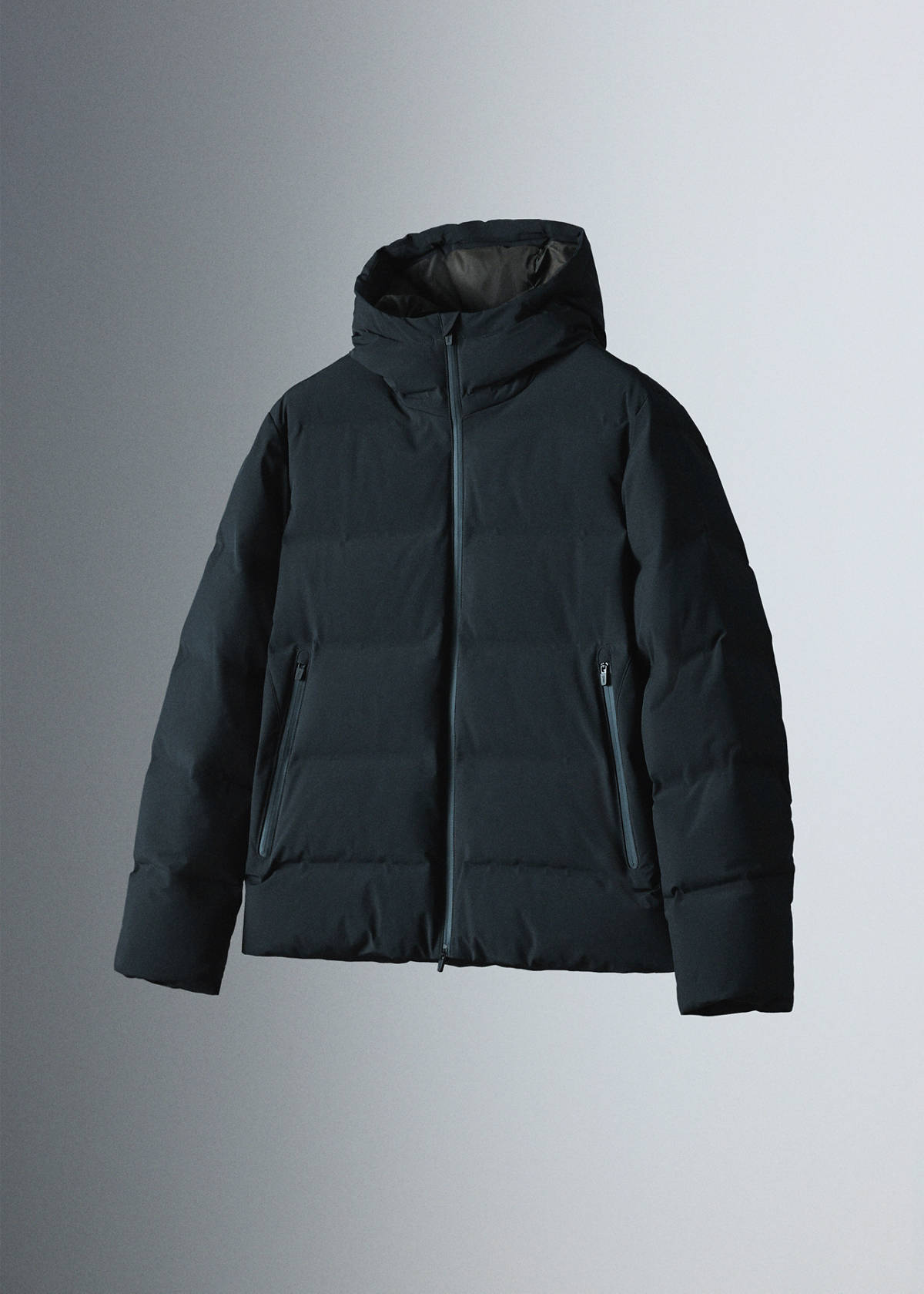 Waterproof quilted down-filled anorak — Night Blue