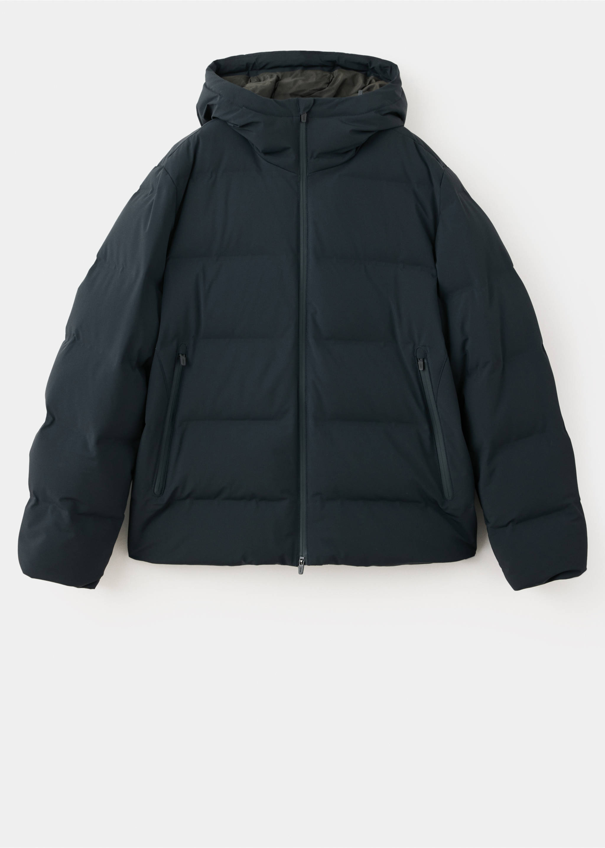 Anorak matelassé rembourré de duvet, imperméable - Article sans modèle, Bleu nuit. Ref: 37027885-00.
